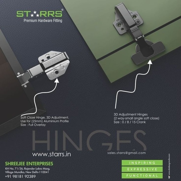 cabinet hinges, soft close hinges, furniture hinges, concealed hinges, overlay hinges, door hinges, 3d adjustment hinges, product launch, brand awareness, minimalist, modern typography, bold, trustworthy, black, green, neutral